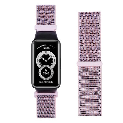 (Huawei Band 6 ONLY ) Fabric band Pink - باند خام لساعه هواوي باند ٦ فقط لون وردي 