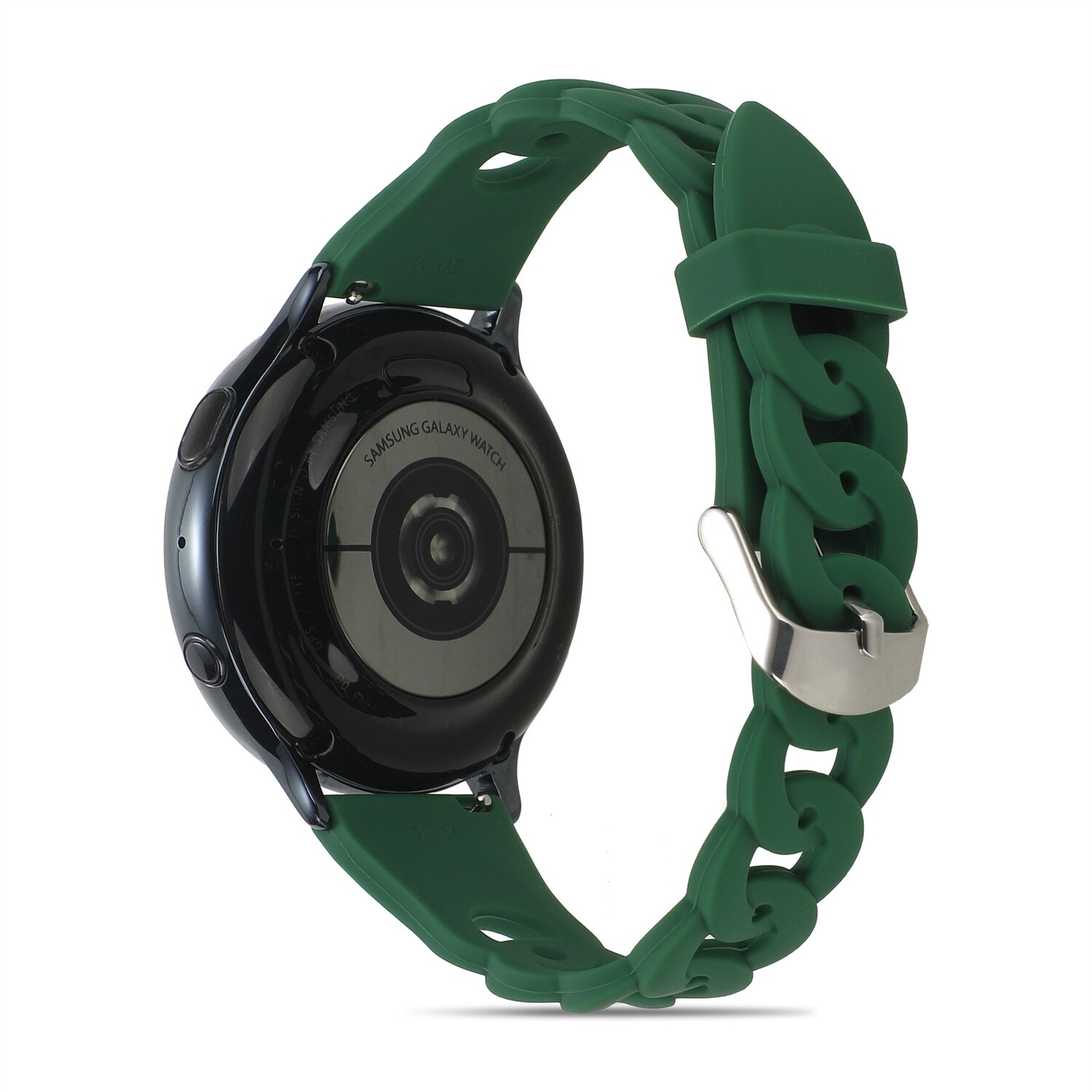 (22mm)  Hermes new design Silicone band Green - باند سيليكون ستايل هرميز جديد أخضر 