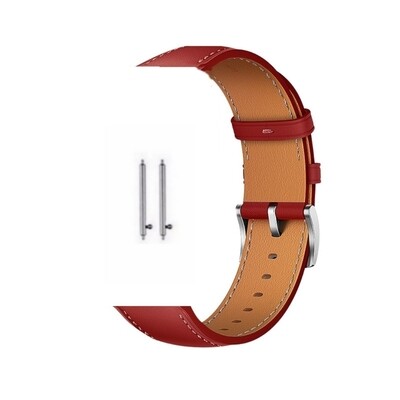 (20mm) Leather Red Band -   باند جلد لون احمر 