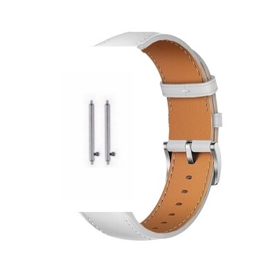 (20mm) Leather White Band -   باند جلد لون ابيض 