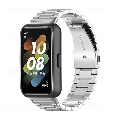 (Huawei Band 7 ONLY ) Rolex Full Silver - رولكس لون سلفر 