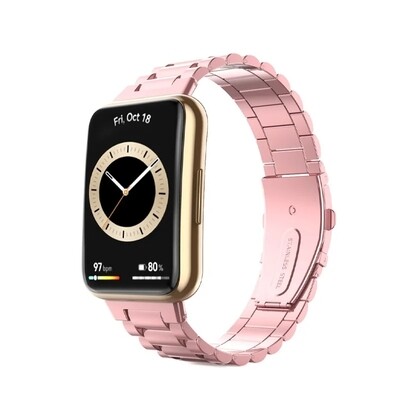 (Huawei Fit 2 ONLY ) Rolex Classic design Full Pink - رولكس التصميم الكلاسيكي لون وردي 