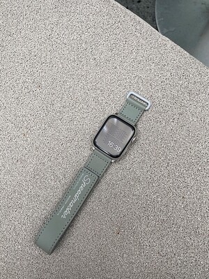 (42mm-44mm-45mm-49mm) Omega Swatch design band Green - باند خام اوميغا سواتش زيتي 