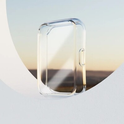 (Huawei Fit 2 ONLY) full TPU cover and screen protector Clear - فل كفر ربل مع حمايه شاشه شفاف 