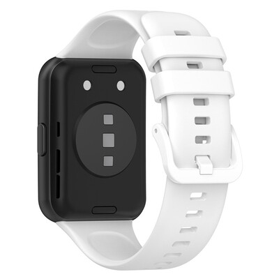 (Huawei Fit 2 ONLY ) Silicone band White - باند سيليكون ابيض 