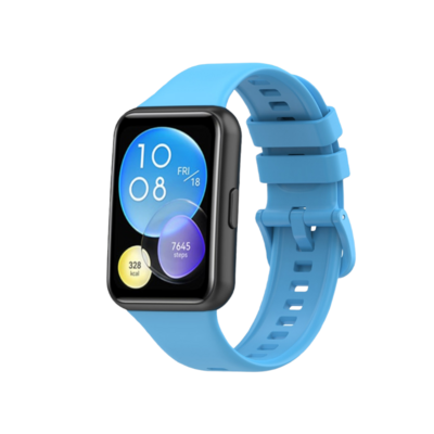 (Huawei Fit 2 ONLY ) Silicone band Sky Blue - باند سيليكون سماوي 