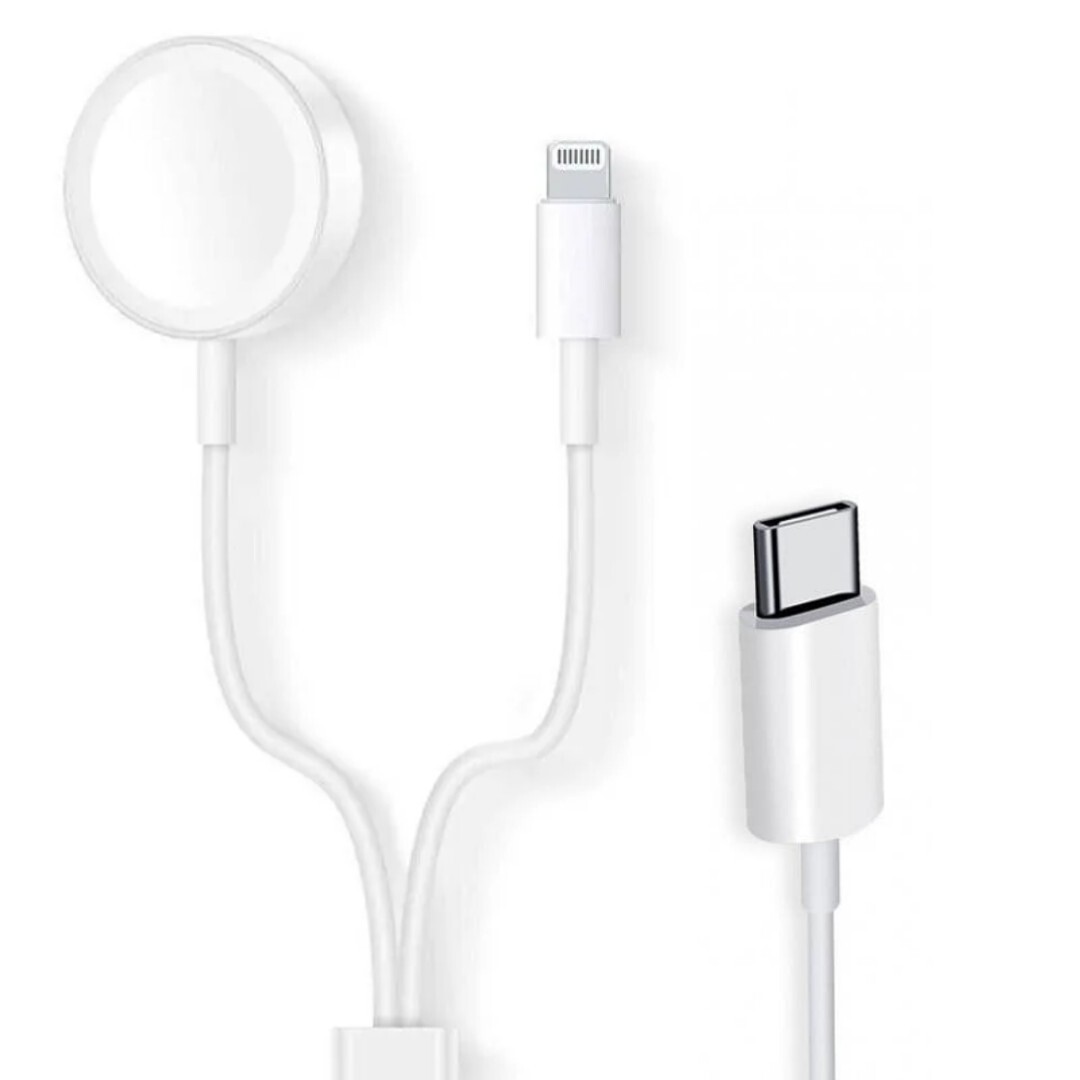 2in1 watch and iPhone Type C fast charger - شاحن تايب سي سريع 2في1 لساعه ابل و الايفون 