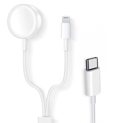 2in1 watch and iPhone Type C fast charger - شاحن تايب سي سريع 2في1 لساعه ابل و الايفون 