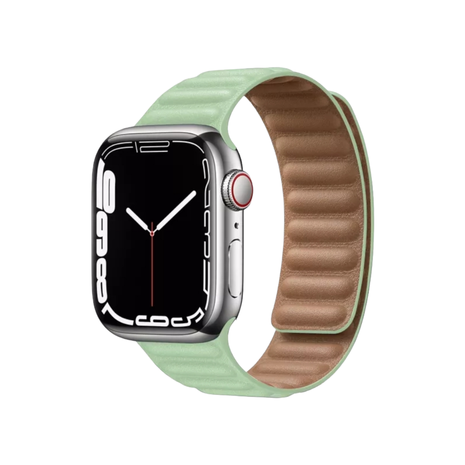 (38mm-40mm-41mm) Leather Magnatic Pistachio green - جلد مغناطيس بستاشيو 