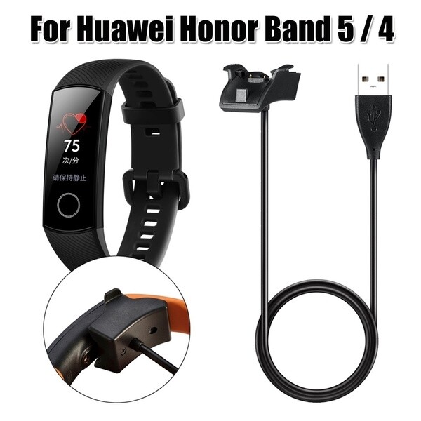 (Huawei Honor 4 &amp; 5 ) Fast Charger Black - شاحن سريع لساعه هواوي فت اسود 