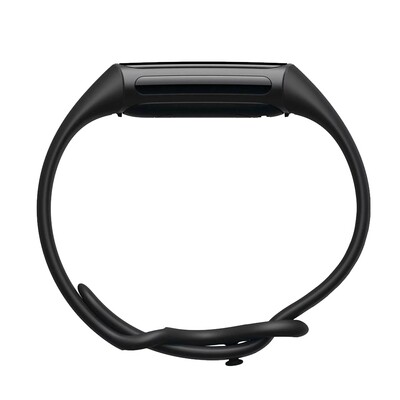 (Fitbit Charge 5 ONLY) Silicone band Black - باند سيليكون اسود لساعه فت بت جارج ٥ 