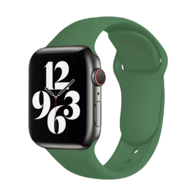 (42mm-44mm-45mm-46mm-49mm) Silicone Band Army Green - باند سيليكون ساده زيتي 