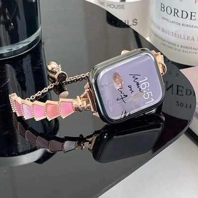 (38mm-40mm-41mm) Ladies Steel design Silver - باند ستيل نسائي جديد سلفر 