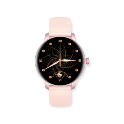 Ladies Round Smart watch  - ساعه ذكيه دائريه نسائيه 