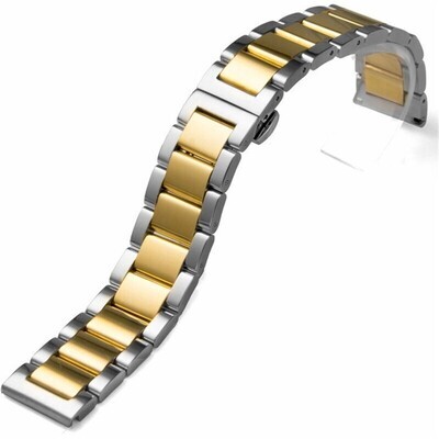 (OmegaXSwatch) Rolex Classic design Silver&amp;Black - رولكس التصميم الكلاسيكي سلفر مع ذهبي كامل