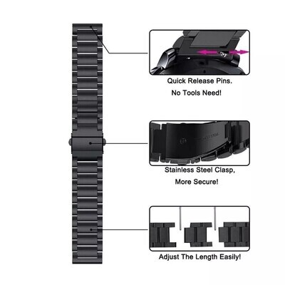 (OmegaXSwatch) Rolex Classic design Full Black - رولكس التصميم الكلاسيكي اسود كامل