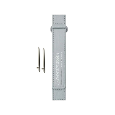 (20mm) Omega Swatch design band Grey - باند خام اوميغا سواتش رمادي 