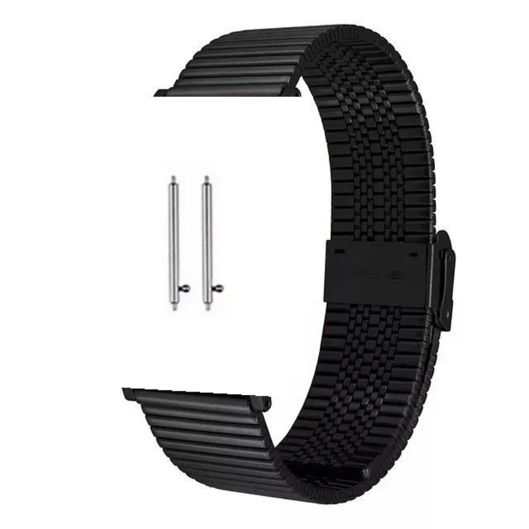 (22mm) Rolex Lined Black -  رولكس مخطط لون اسود 