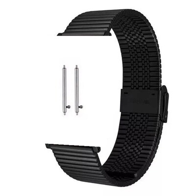 (22mm) Rolex Lined Black -  رولكس مخطط لون اسود 