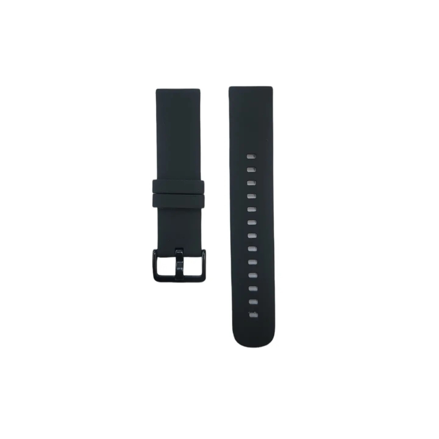 (20mm) Silicone Band plain Black -  باند سيليكون لون اسود ساده 