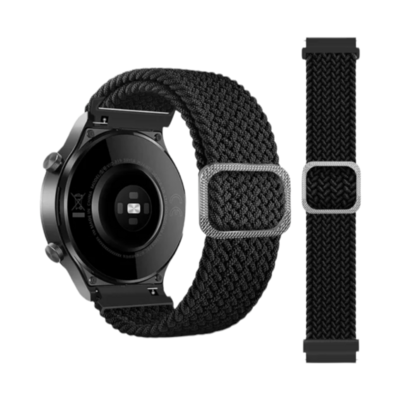 (20mm) Fabric free size band Black - باند خام فري سايز أسود