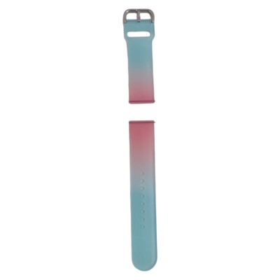 (22mm) Silicone Band mix colors colors Pink&amp;Blue -  باند سيليكون مكس الوان وردي مع ازرق 
