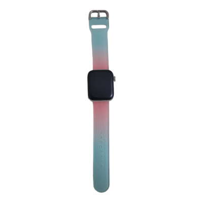 (38mm-40mm-41mm) Silicone Band mix colors colors Pink&amp;Blue -  باند سيليكون مكس الوان وردي مع ازرق 