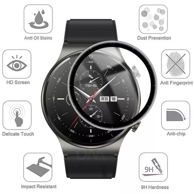 (Huawei GT3 Pro 46mm ONLY) Screen Protection - Clear - حمايه شاشه شفافه لساعه هواوي جي تي٣ برو ٤٦م