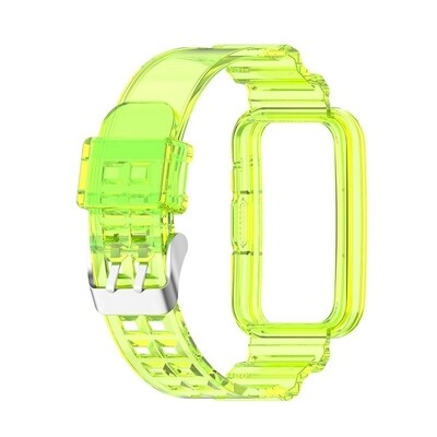 (Huawei Fit 1 ONLY ) Band with Full cover Neon - باند مع فل كفر فسفوري 
