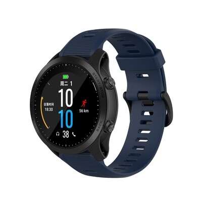 (22mm) Garmin Silicone Sports Band Deepdale blue - جارمن سيليكون رياضي كحلي 
