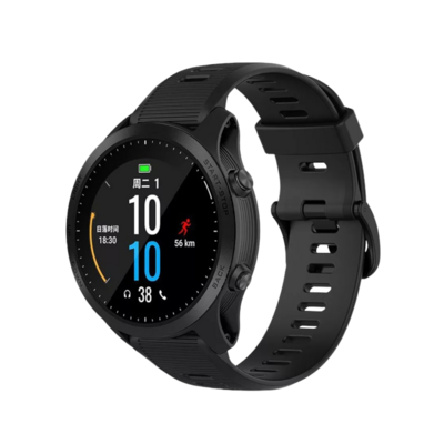 (22mm) Garmin Silicone Sports Band Black - جارمن سيليكون رياضي اسود