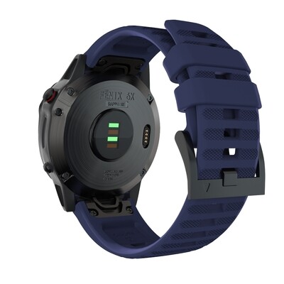 (26mm) Garmin Silicone Sports Band Deep Blue - جارمن سيليكون رياضي كحلي 