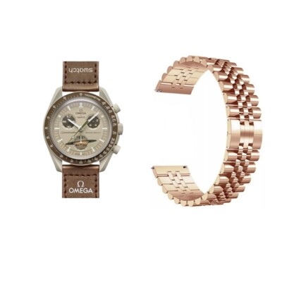 (OmegaXSwatch) Rolex Full Rose Gold - رولكس روز قولد كامل