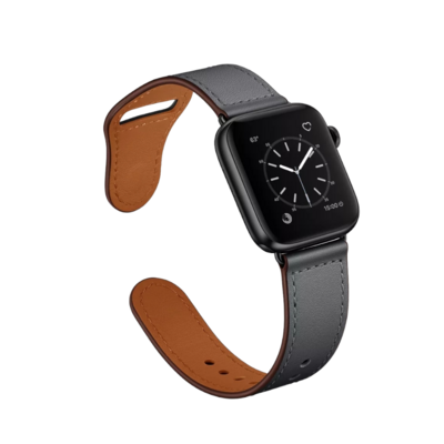 (38mm-40mm-41mm) Leather Grey - باند جلد رمادي 