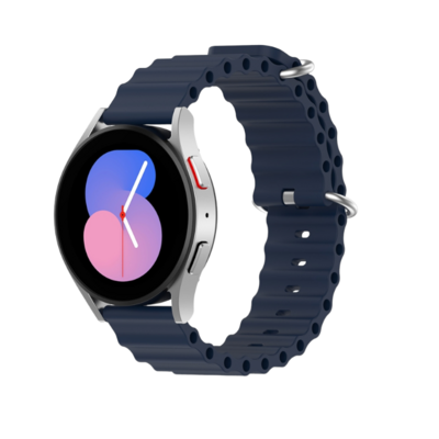 (20mm) Ocean Dark Grey new ultra strap design - باند سيليكون رمادي غامق تصميم ساعه الالترا الجديد 