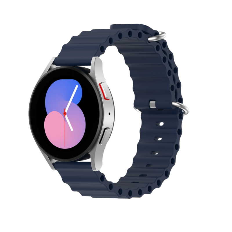 (20mm) Ocean Dark Grey new ultra strap design - باند سيليكون رمادي غامق تصميم ساعه الالترا الجديد 