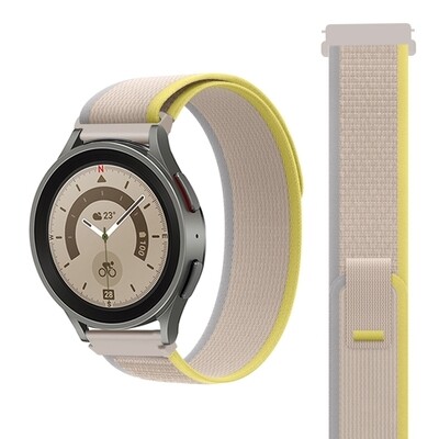 (22mm) Trail Loop Grey&amp;Yellow new ultra design - باند خام رمادي مع اصفر تصميم ساعه الالترا الجديد 