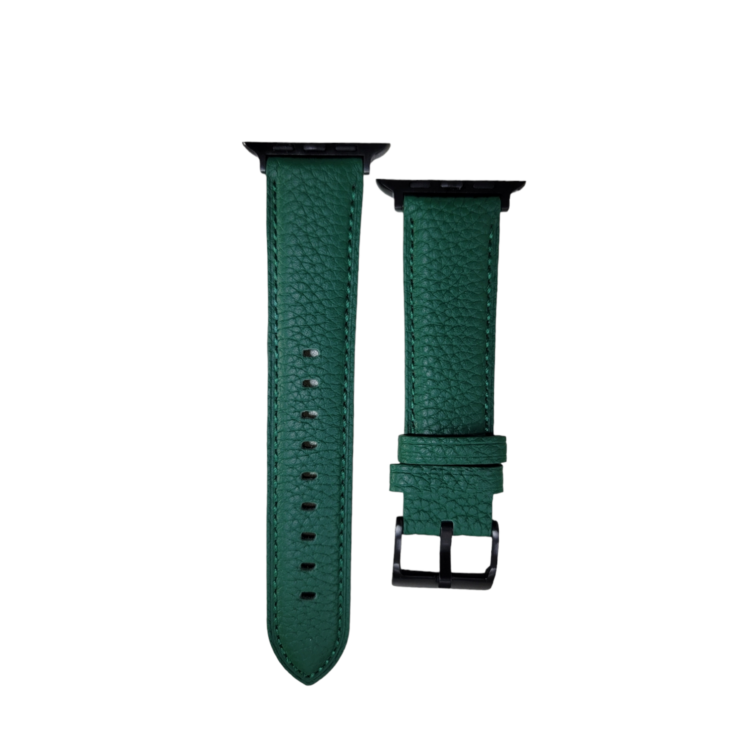 (42mm-44mm-45mm-49mm) Hermes Luxury Leather Green Band - جلد هرميز لكچري زيتي 