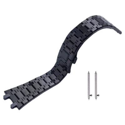 (22mm) Rolex AP Steel band Black - باند رولكس تصميم اي بي لون اسود 