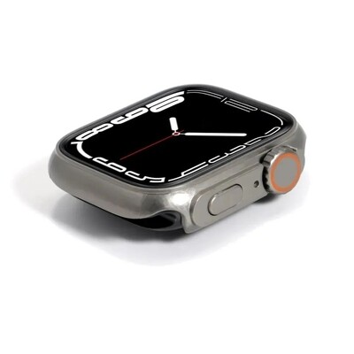 44mm Apple watch full cover with glass converter to ultra - فل كفر  مع جام لتحويل ساعات ابل مقاس  ٤٤ إلى الترا 