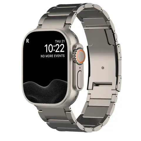 (42mm-44mm-45mm-49mm) Titanium 99.9% band matte - باند تيتانيوم ٩٩.٩٪ مطفي 