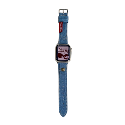(38mm-40mm-41mm) Jeans Band new design Blue -  باند جينز خام تصميم جديد ازرق 