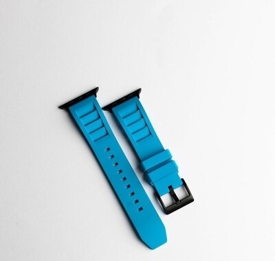(22mm) Rubber FKM Sports Band Sky Blue - ربل اف كيه ام سبورت سماوي 