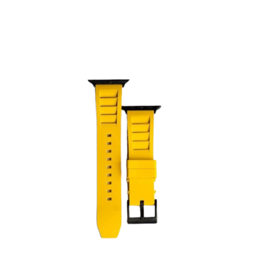 (22mm) Rubber FKM Sports Band Yellow - ربل اف كيه ام سبورت اصفر 