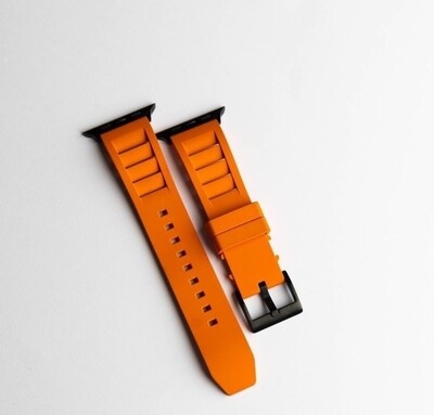 (22mm) Rubber FKM Sports Band Orange - ربل اف كيه ام سبورت برتقالي 