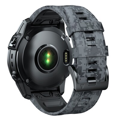 (26mm) Garmin Silicone Army Band Camouflage - جارمن سيليكون جيشي كاموفلاج  