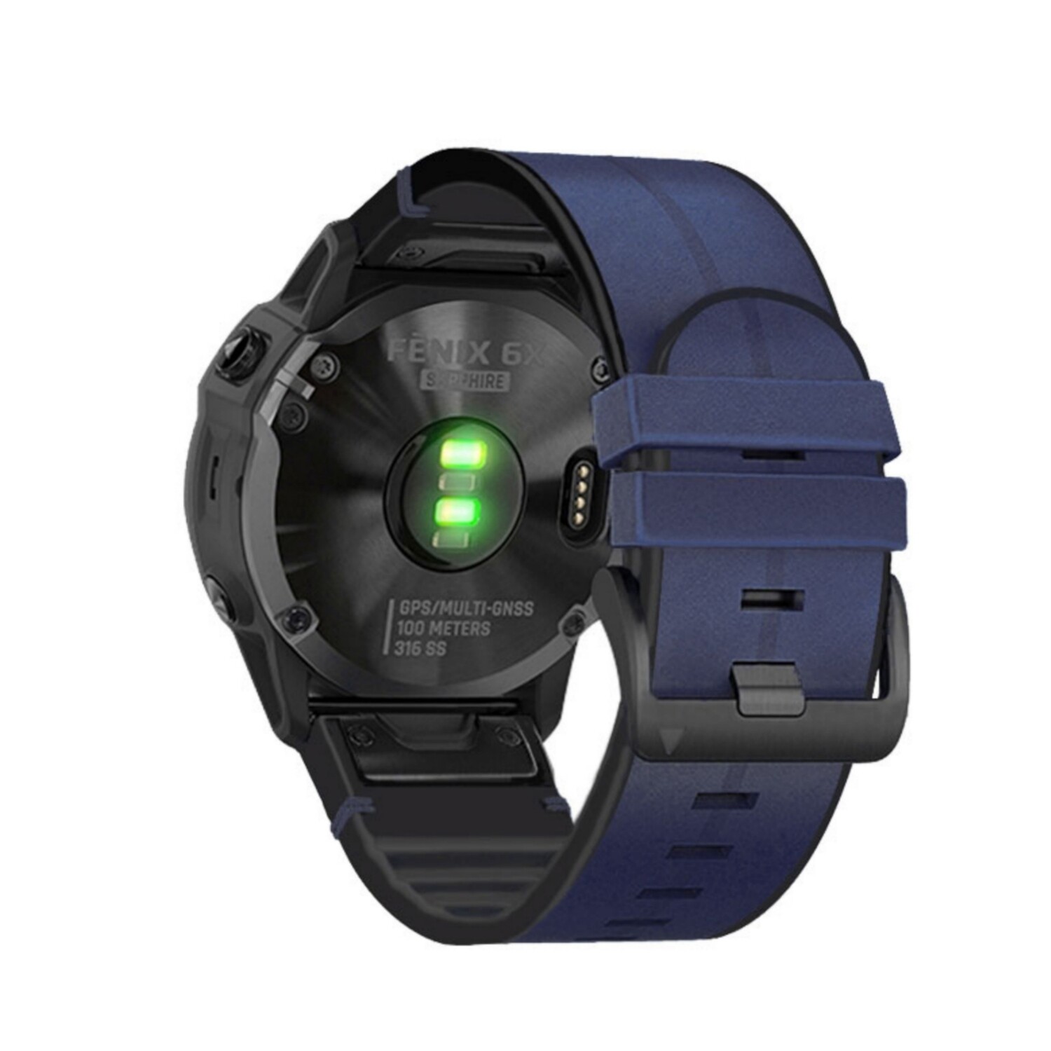 (26mm) Garmin Leather Blue - جارمن جلد ازرق 