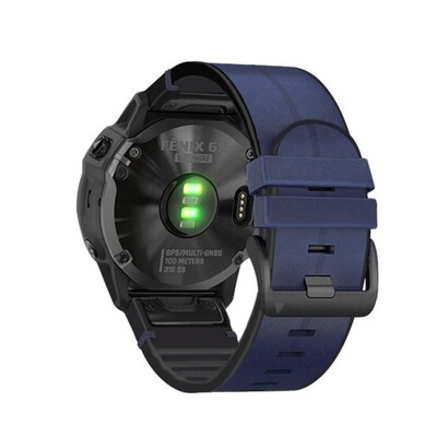 (26mm) Garmin Leather Blue - جارمن جلد ازرق 