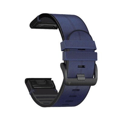 (26mm) Garmin Leather Blue - جارمن جلد ازرق 