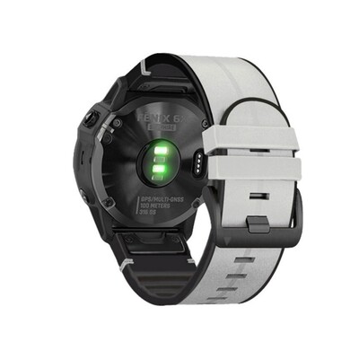 (26mm) Garmin Leather White - جارمن جلد ابيض 